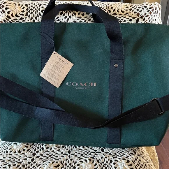 Coach Men's Duffel Bag in Green and Black - Picture 1 of 6